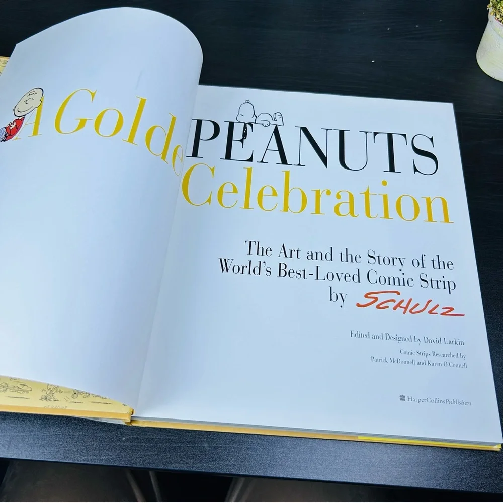 Peanuts Golden Celebration Hardcover‎ Charles Schulz Comic Collectible Gift